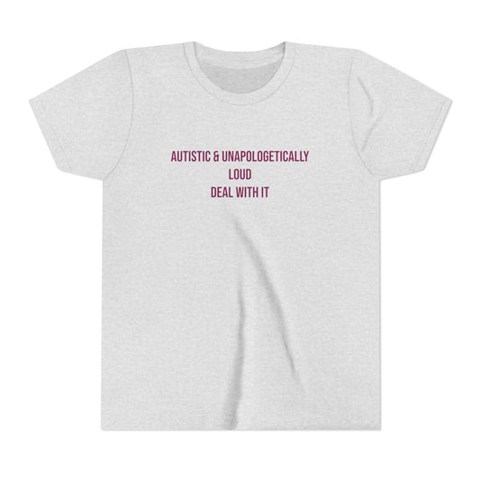 Loud Proud Autistic Neurodivergent Pride Youth Tee | Uplifted By Design