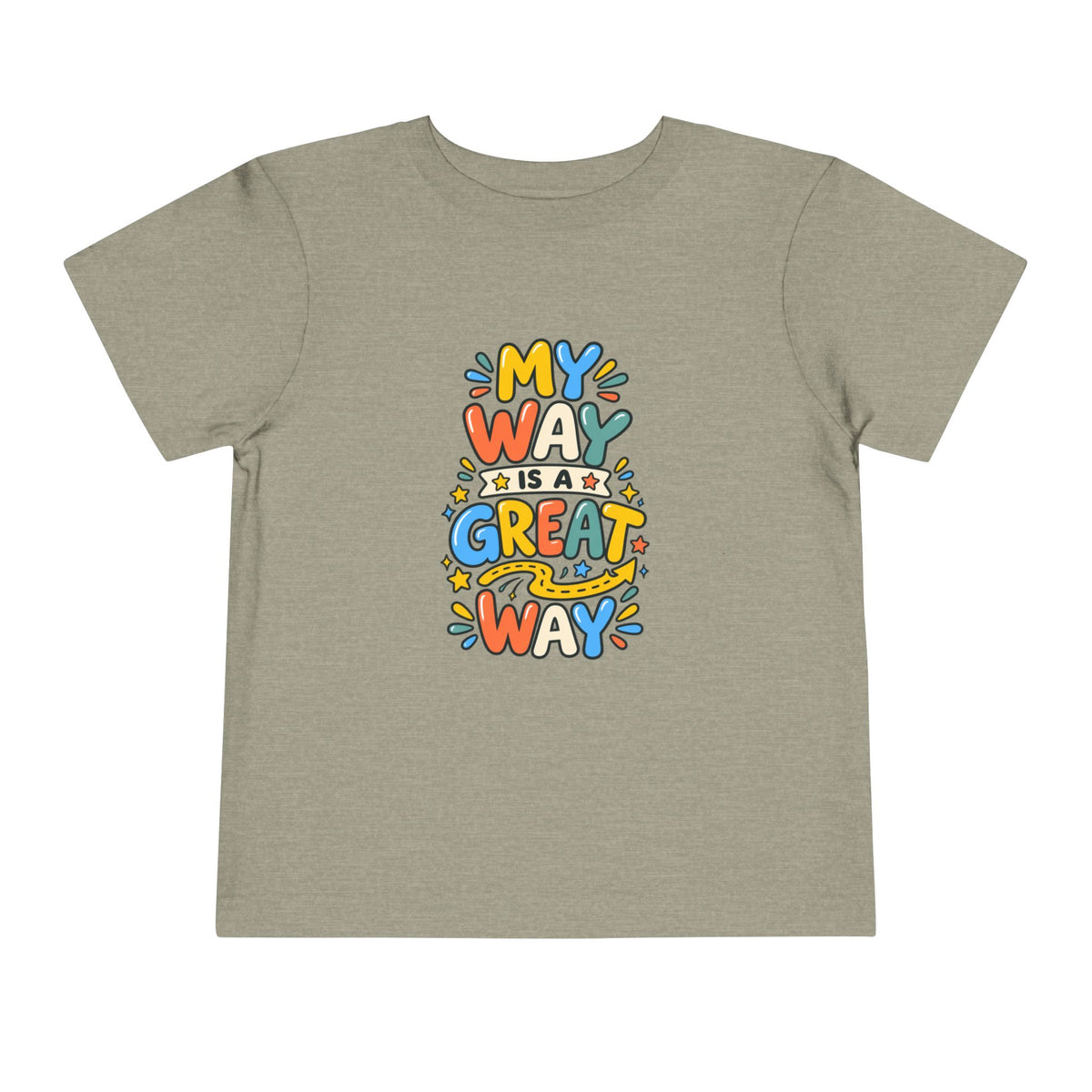 Toddler Tee — "My Way Is a Great Way" Affirmation | Cerebral Palsy & Disability Pride Shirt