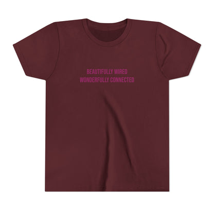 “Beautifully Wired, Wonderfully Connected” Neurodivergent Pride Youth Tee | Uplifted By Design