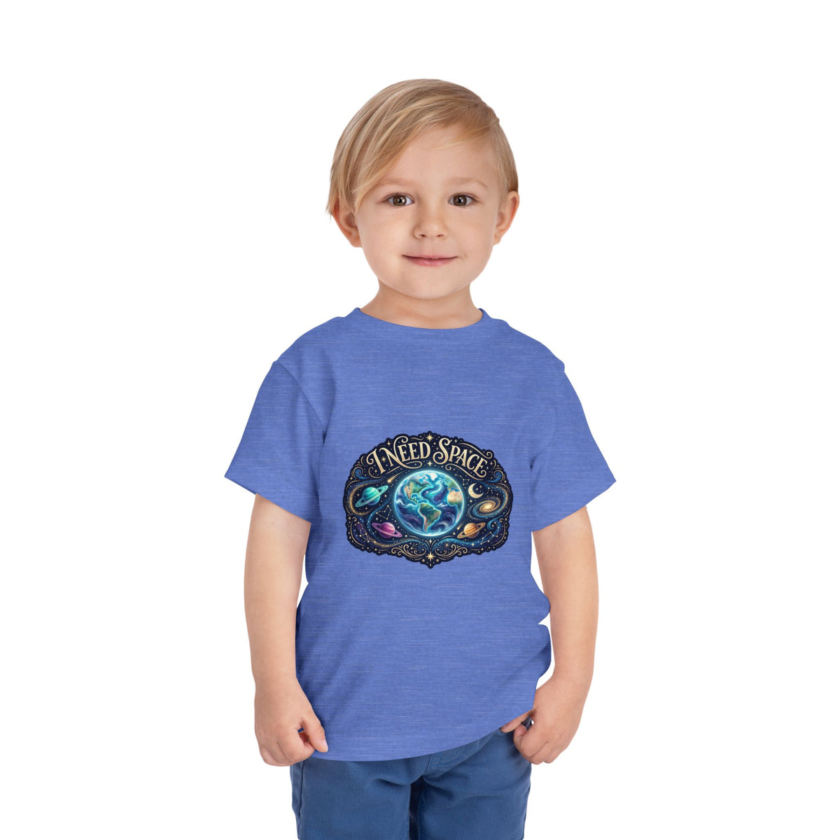 Toddler Tee — "I Need Space" Cosmic Galaxy | Autism Acceptance & Sensory Pride Shirt