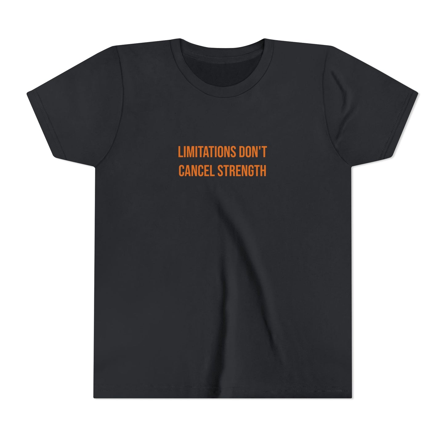 "Limitations Don't Cancel Strength" Cerebral Palsy Awareness Youth Tee | Uplifted By Design