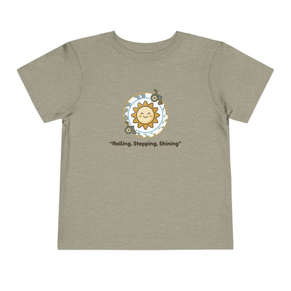 "Rolling, Stepping, Shining" Toddler Graphic Tee | Uplifted By Design™ Cerebral Palsy & Adaptive Movement Shirt