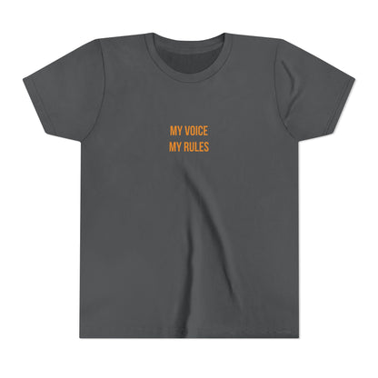 "My Voice My Rules" Cerebral Palsy Awareness Youth Tee | Uplifted By Design