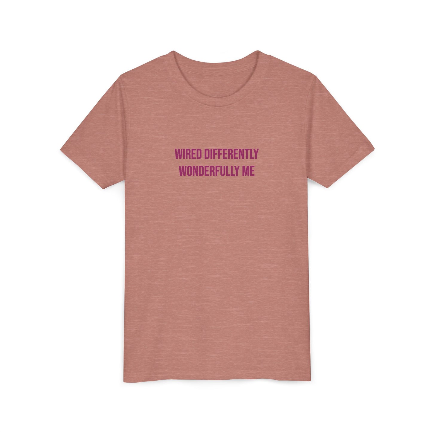 Youth Tee — "Wired Differently Wonderfully Me" Inspirational Kids T‑Shirt