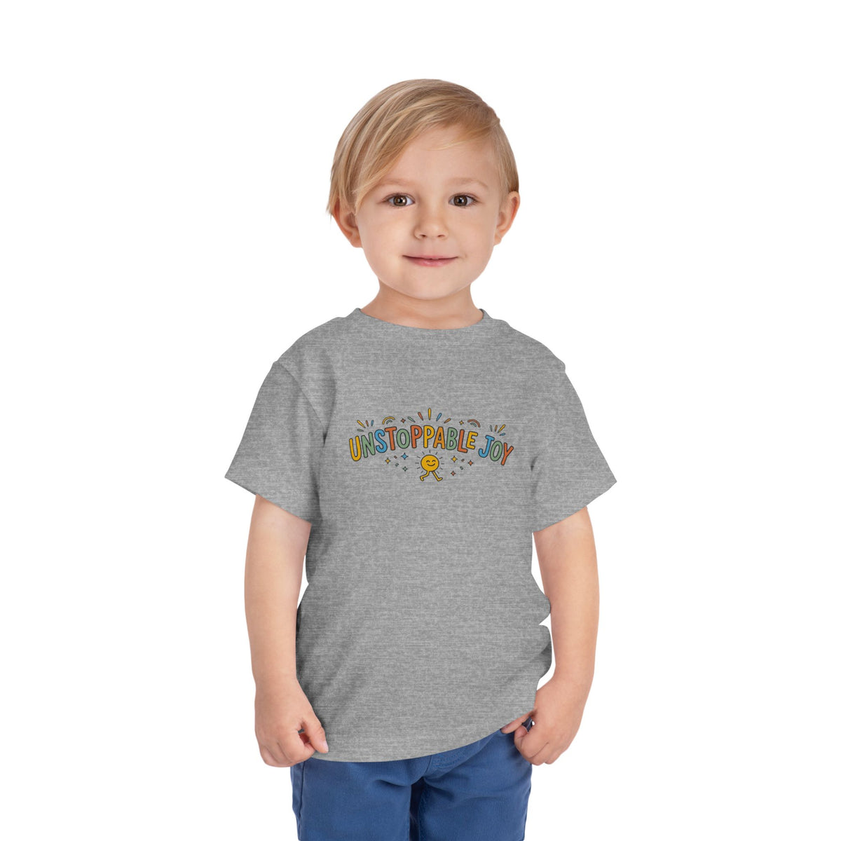 "Unstoppable Joy" Toddler Graphic Tee | Uplifted By Design™ Cerebral Palsy & Adaptive Movement Shirt