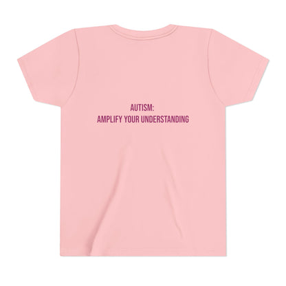 Amplify Your Understanding Empowerment Youth Tee | Autism Pride Kids Streetwear