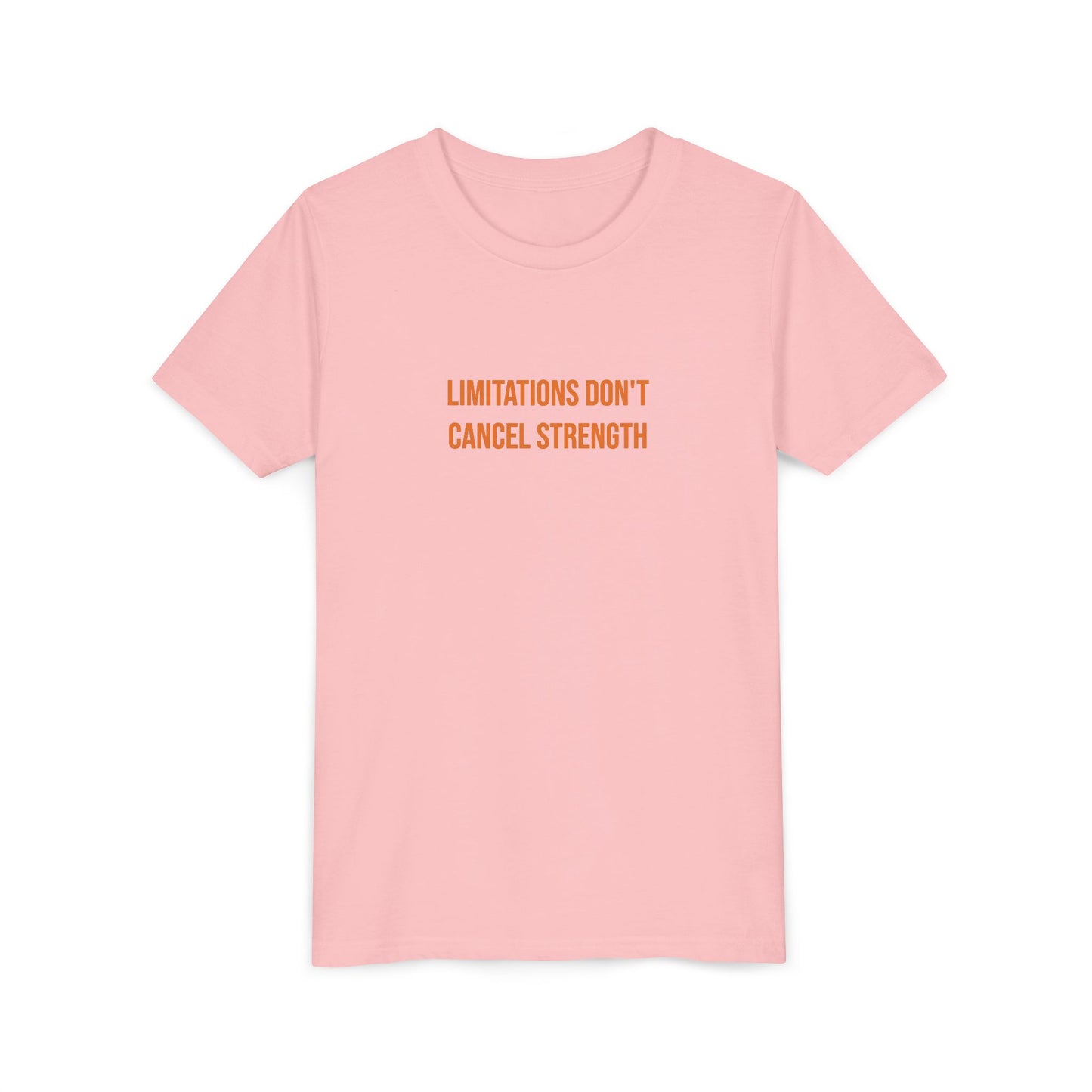 "Limitations Don't Cancel Strength" Cerebral Palsy Awareness Youth Tee | Uplifted By Design