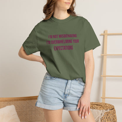 Im Not Misbehaving Im Overwhelming Your Expectations Empowerment T-shirt | Autism Awareness Streetwear Tee