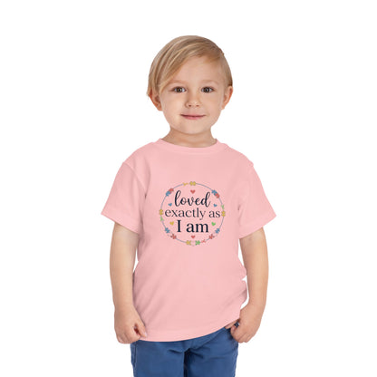 Loved Exactly As I Am Neurodiversity Toddler Tee | Autism Acceptance
