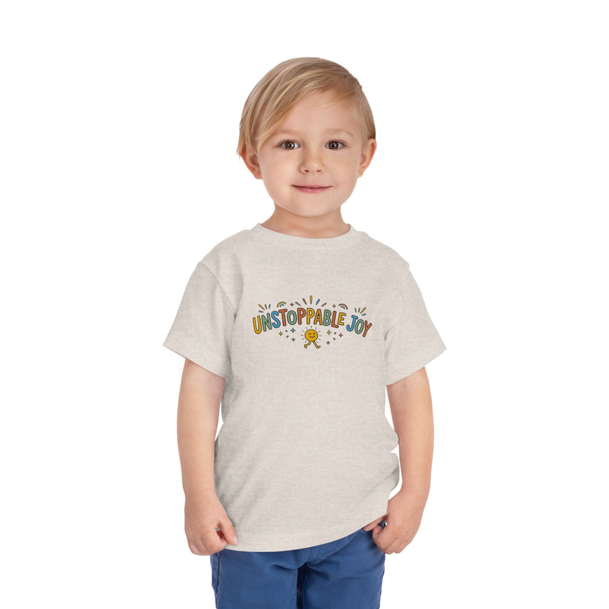 "Unstoppable Joy" Toddler Graphic Tee | Uplifted By Design™ Cerebral Palsy & Adaptive Movement Shirt