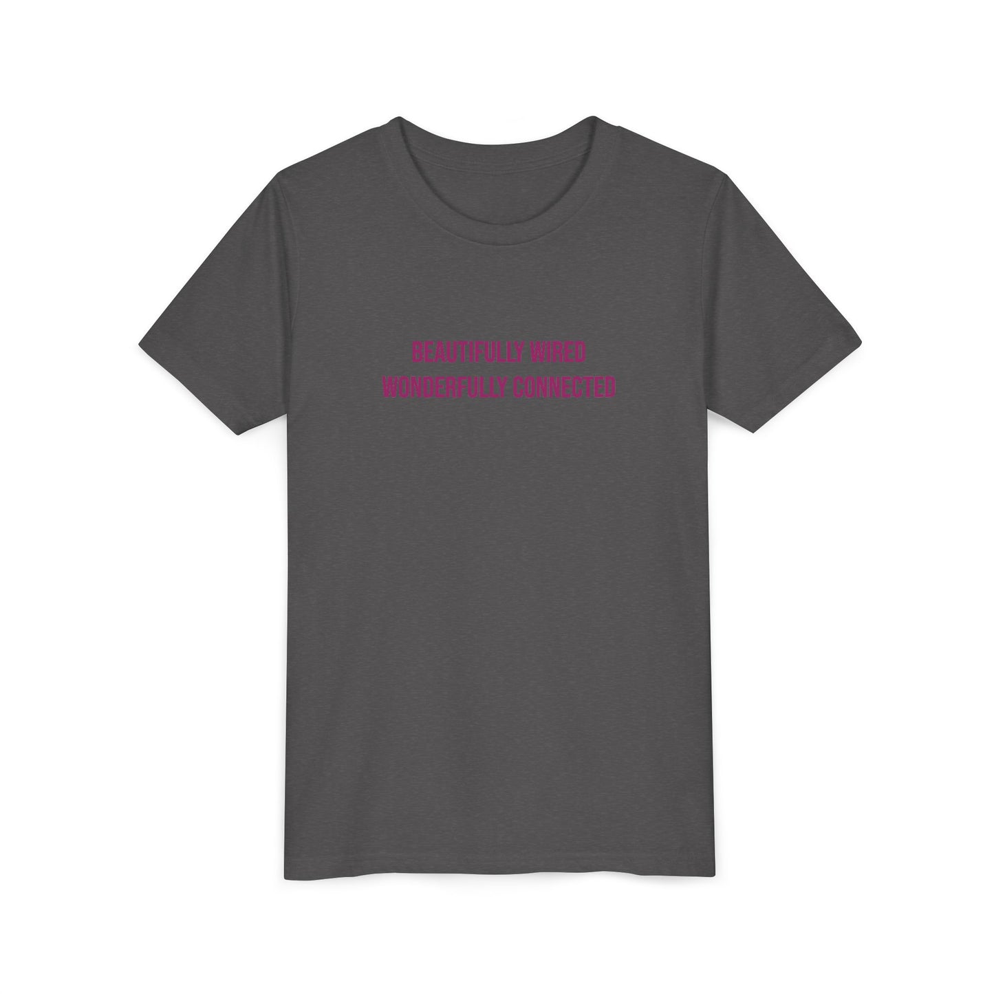“Beautifully Wired, Wonderfully Connected” Neurodivergent Pride Youth Tee | Uplifted By Design