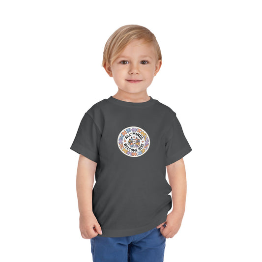 All Minds Welcome Here Neurodiversity Toddler Tee | Autism Acceptance