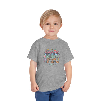 Different Minds, Bright Futures Neurodiversity Toddler Tee | Autism Acceptance