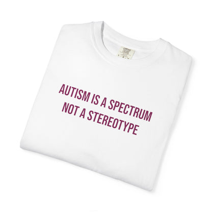 Autism Is A Spectrum Not A Stereotype Empowerment T-shirt | Autism Awareness Streetwear Tee