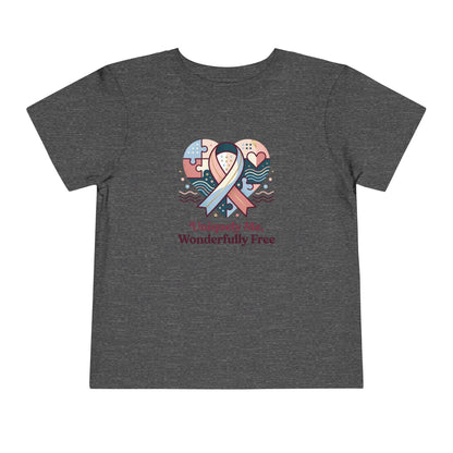 Uniquely Me, Wonderfully Free Neurodiversity Toddler Tee | Autism Acceptance