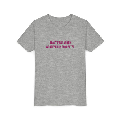 “Beautifully Wired, Wonderfully Connected” Neurodivergent Pride Youth Tee | Uplifted By Design