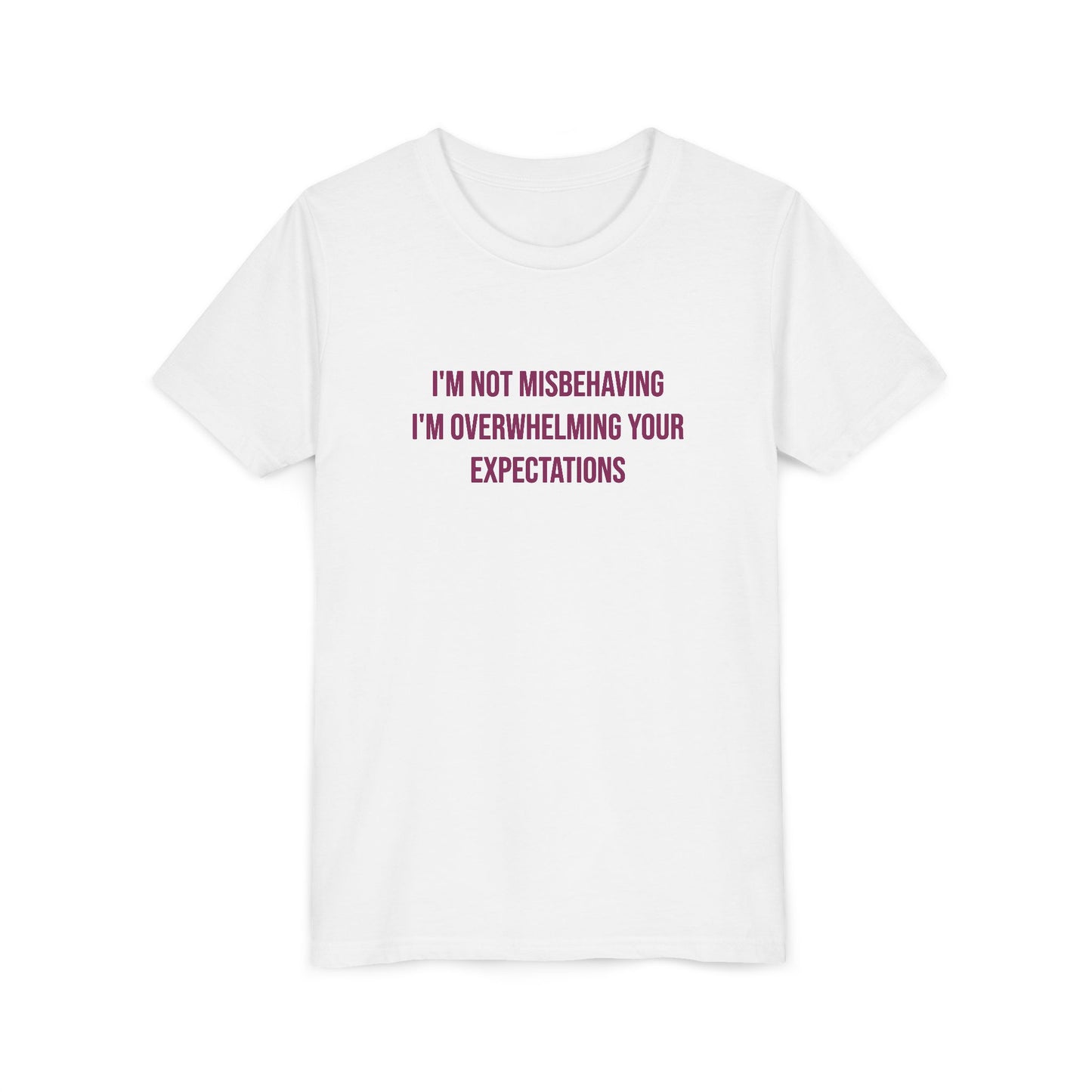 I'm Not Misbehaving" Neurodivergent Pride Youth Tee | Uplifted By Design