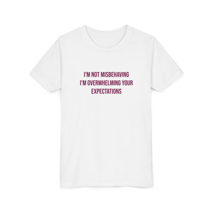 I'm Not Misbehaving" Neurodivergent Pride Youth Tee | Uplifted By Design