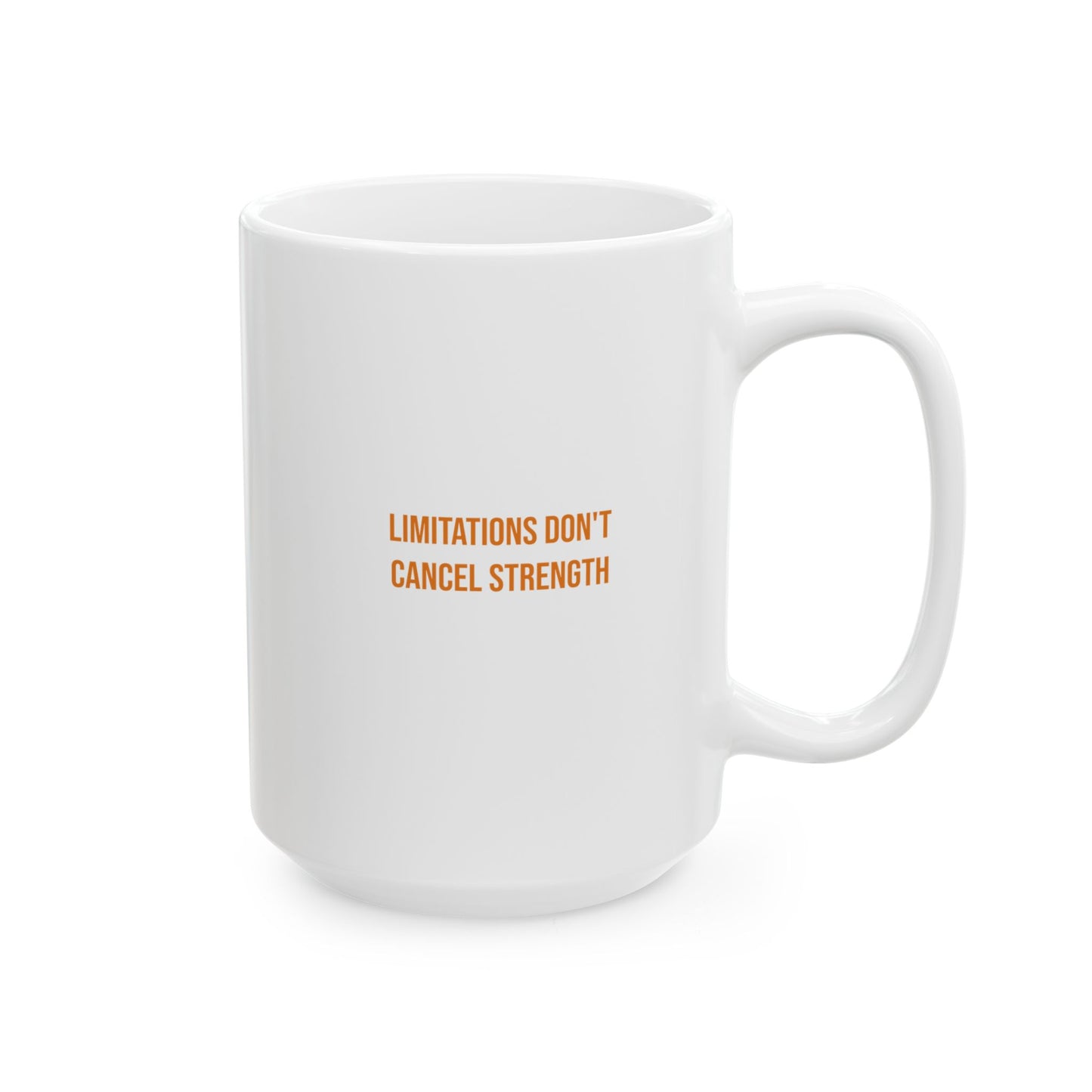 Limitations Dont Cancel Strength Empowerment Mug | Cerebral Palsy Advocacy Coffee Cup
