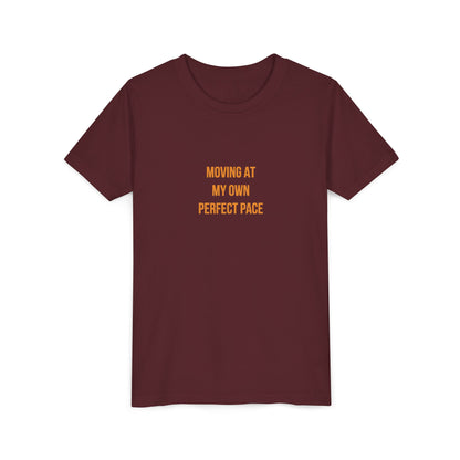 "Moving at My Own Perfect Pace" Cerebral Palsy Awareness Youth Tee | Uplifted By Design