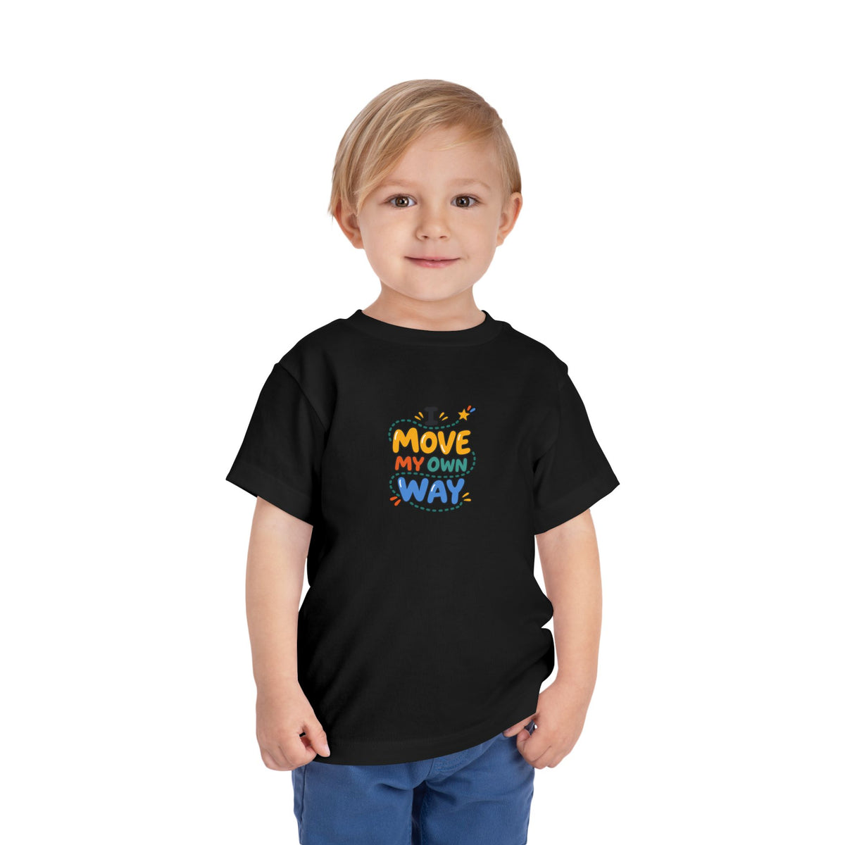 "I Move My Own Way" Toddler Graphic Tee | Uplifted By Design™ Adaptive Movement & Disability Pride Shirt
