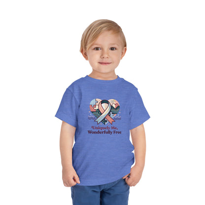 Uniquely Me, Wonderfully Free Neurodiversity Toddler Tee | Autism Acceptance