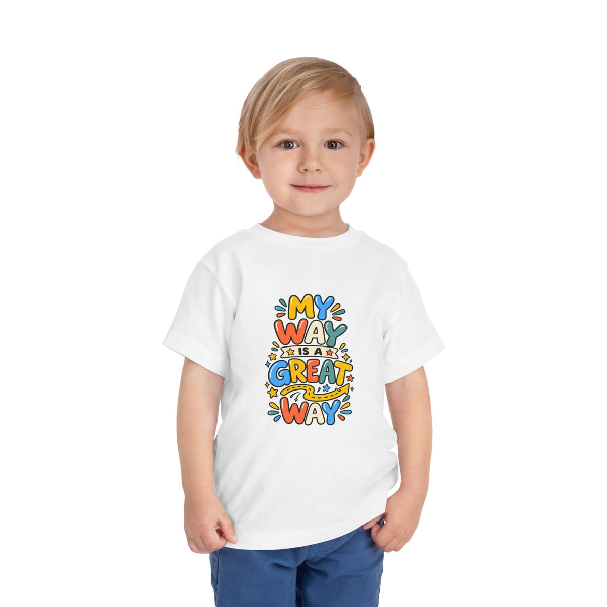 Toddler Tee — "My Way Is a Great Way" Affirmation | Cerebral Palsy & Disability Pride Shirt