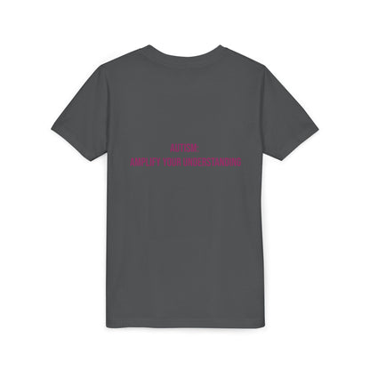 Amplify Your Understanding Empowerment Youth Tee | Autism Pride Kids Streetwear