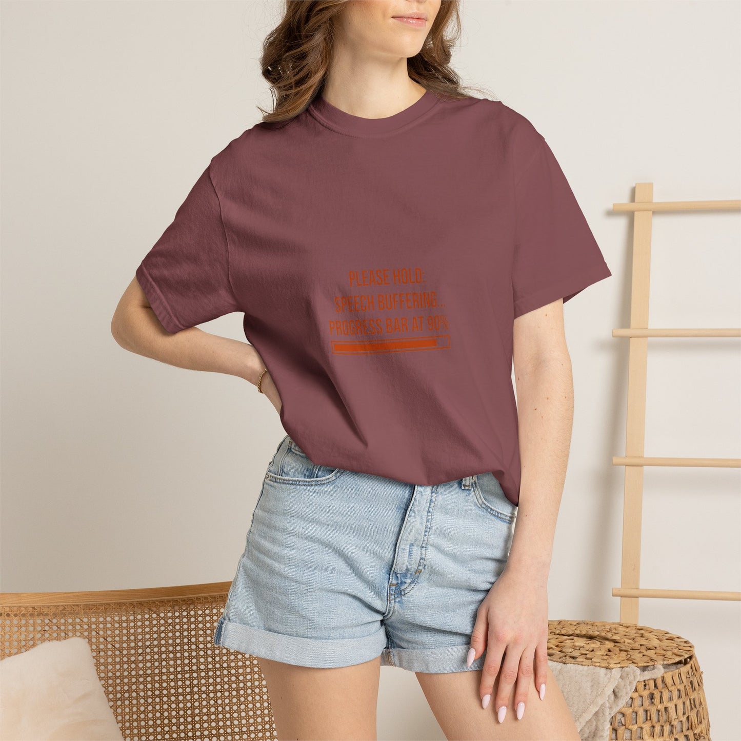 Please Hold Speech Buffering Tee | CP Awareness | Uplifted By Design