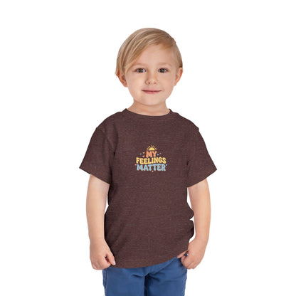 My Feelings Matter Toddler Shirt | Emotional Wellness Affirmation Kids Graphic Tee