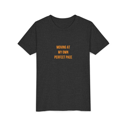 "Moving at My Own Perfect Pace" Cerebral Palsy Awareness Youth Tee | Uplifted By Design