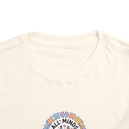 All Minds Welcome Here Neurodiversity Toddler Tee | Autism Acceptance