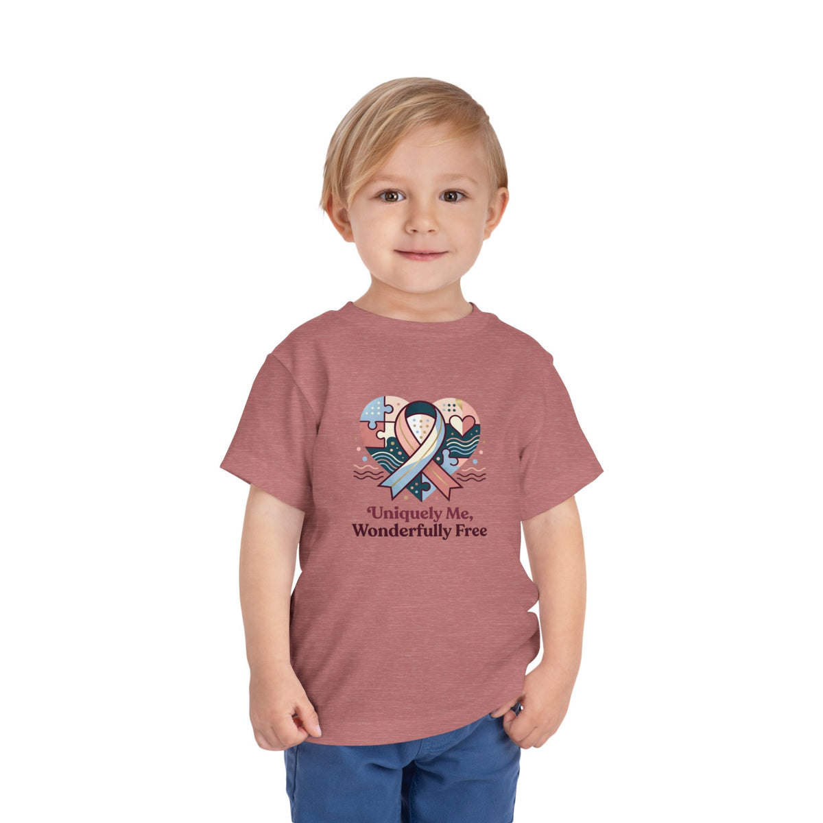Uniquely Me, Wonderfully Free Neurodiversity Toddler Tee | Autism Acceptance
