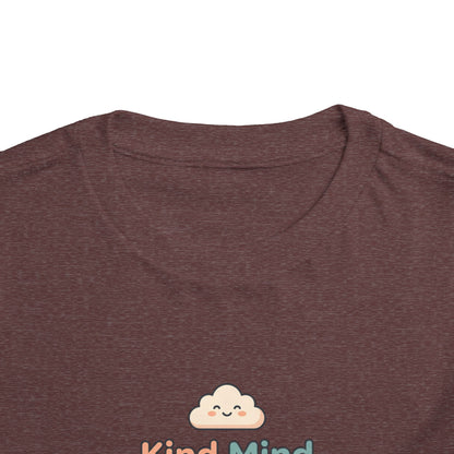 Kind Mind Brave Heart Toddler Shirt | Positive Affirmations Emotional Wellness Kids Tee