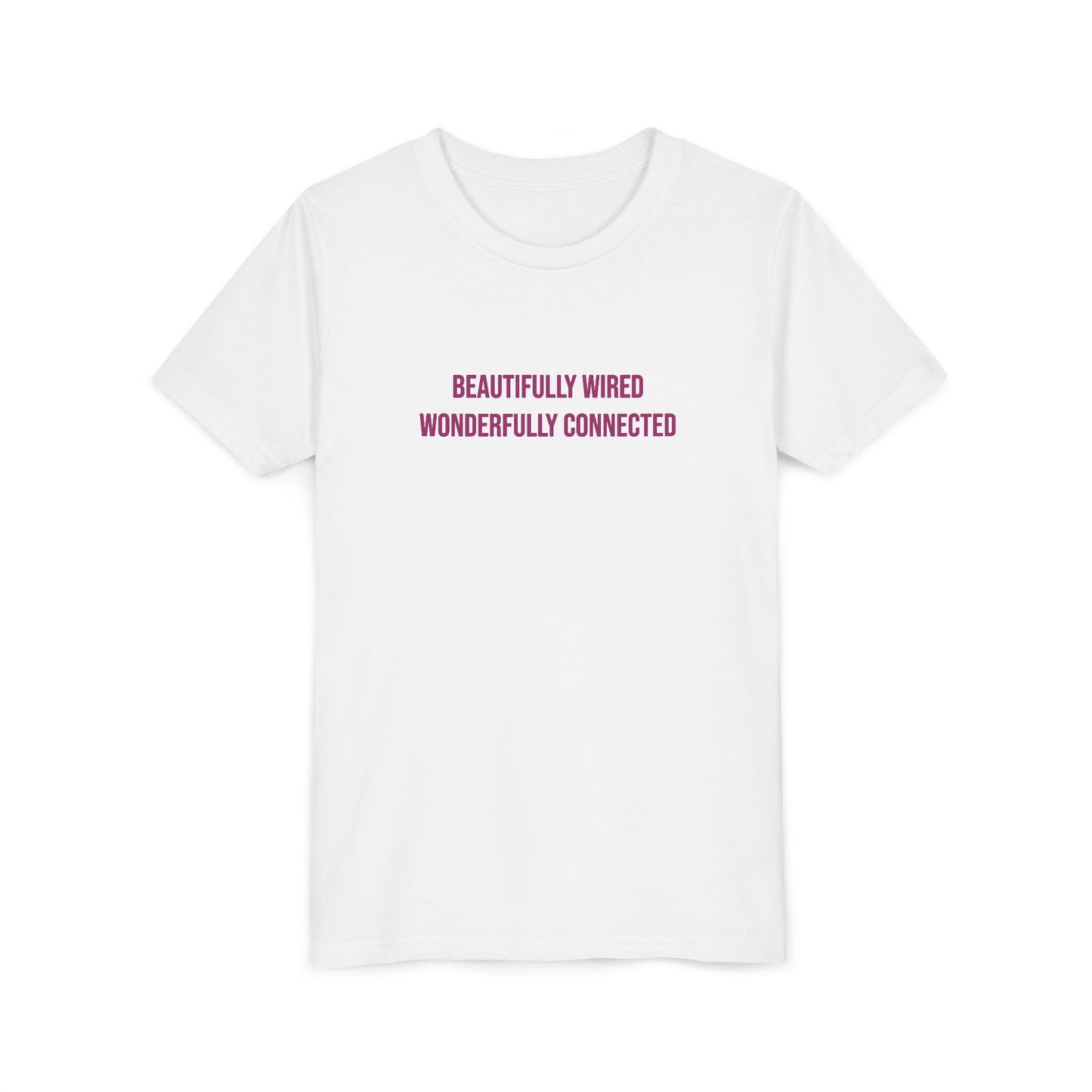 “Beautifully Wired, Wonderfully Connected” Neurodivergent Pride Youth Tee | Uplifted By Design