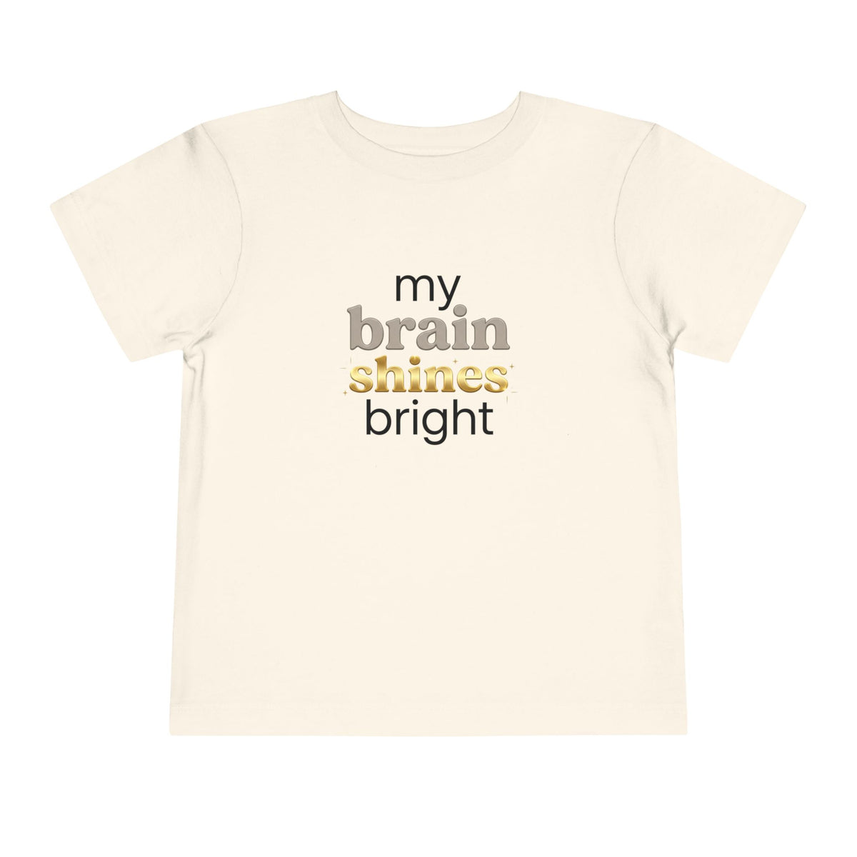 My Brain Shines Bright Neurodiversity Toddler Shirt | Autism Acceptance