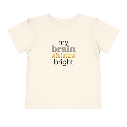 My Brain Shines Bright Neurodiversity Toddler Shirt | Autism Acceptance