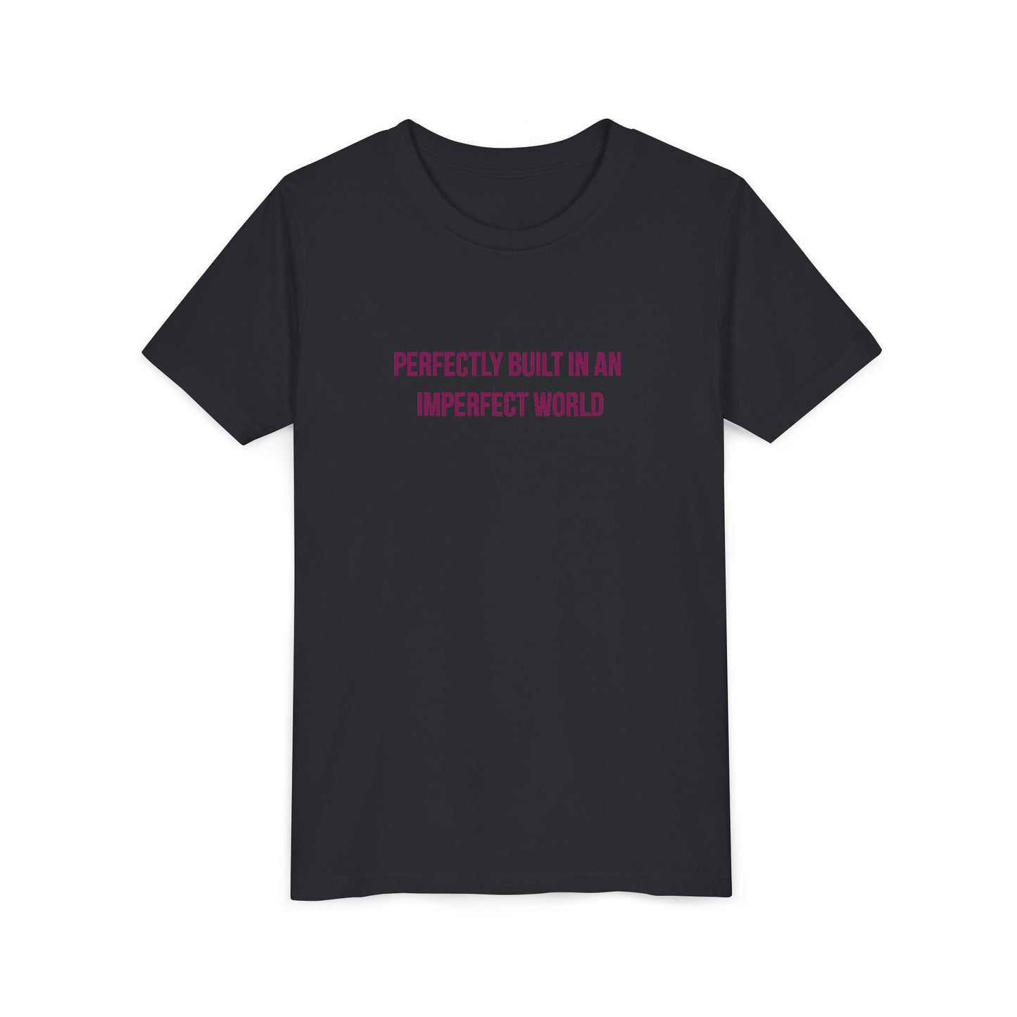 "Perfectly Built in an Imperfect World" Autism Awareness Youth Tee