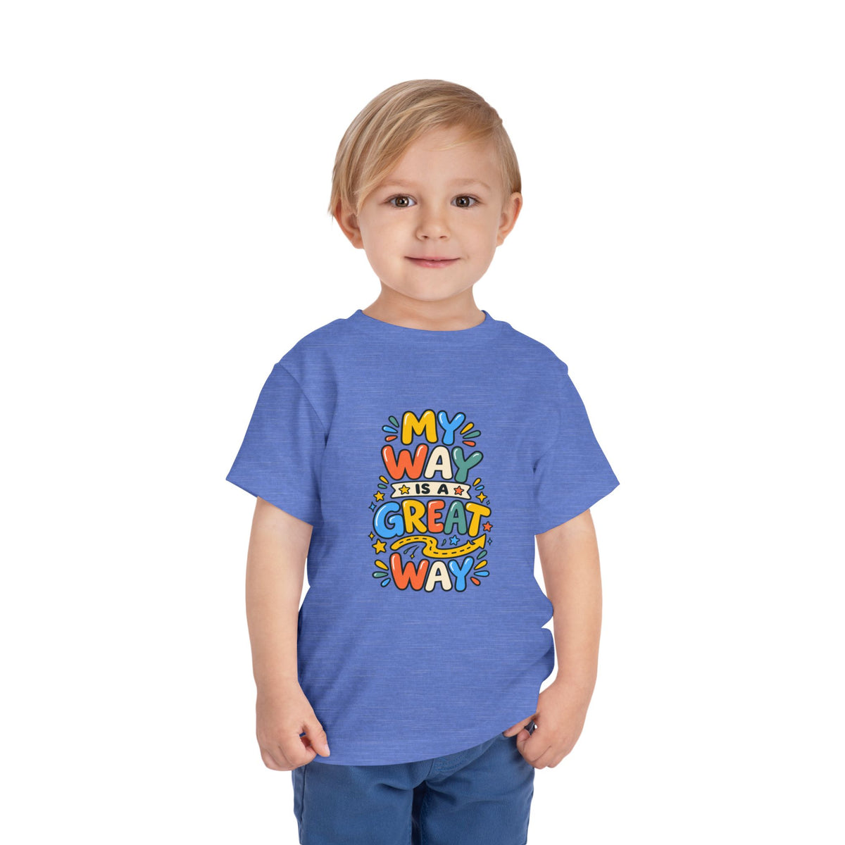 Toddler Tee — "My Way Is a Great Way" Affirmation | Cerebral Palsy & Disability Pride Shirt