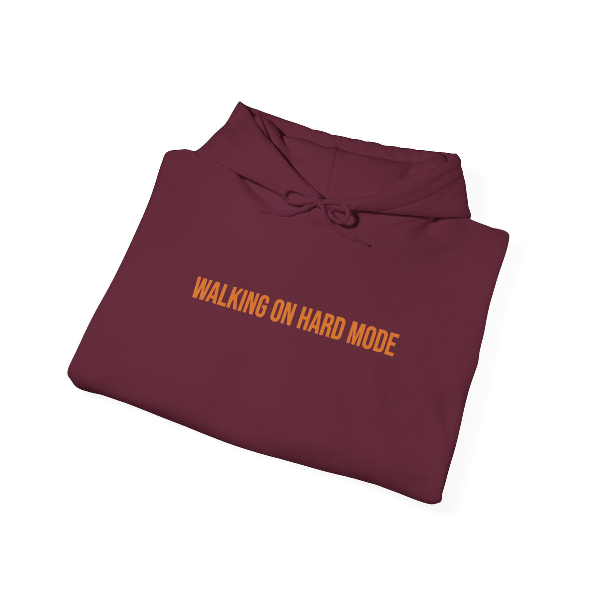 "Walking on Hard Mode" Unisex Hoodie — Bold Gold Statement | Uplifted By Design™ Cerebral Palsy & Adaptive Movement Hoodie