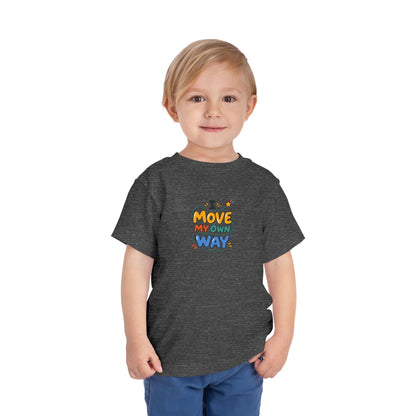 "I Move My Own Way" Toddler Graphic Tee | Uplifted By Design™ Adaptive Movement & Disability Pride Shirt