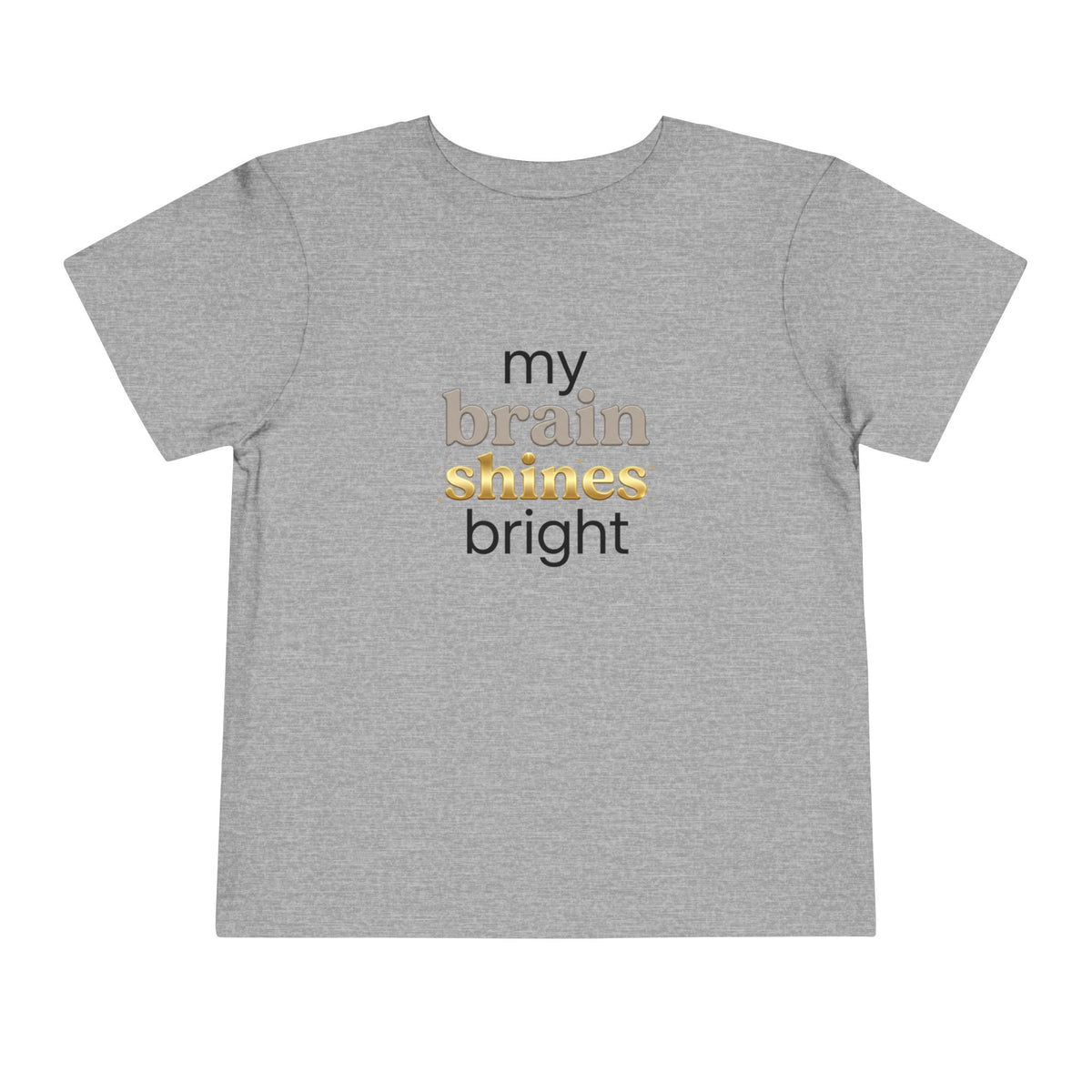 My Brain Shines Bright Neurodiversity Toddler Shirt | Autism Acceptance
