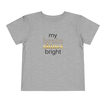 My Brain Shines Bright Neurodiversity Toddler Shirt | Autism Acceptance