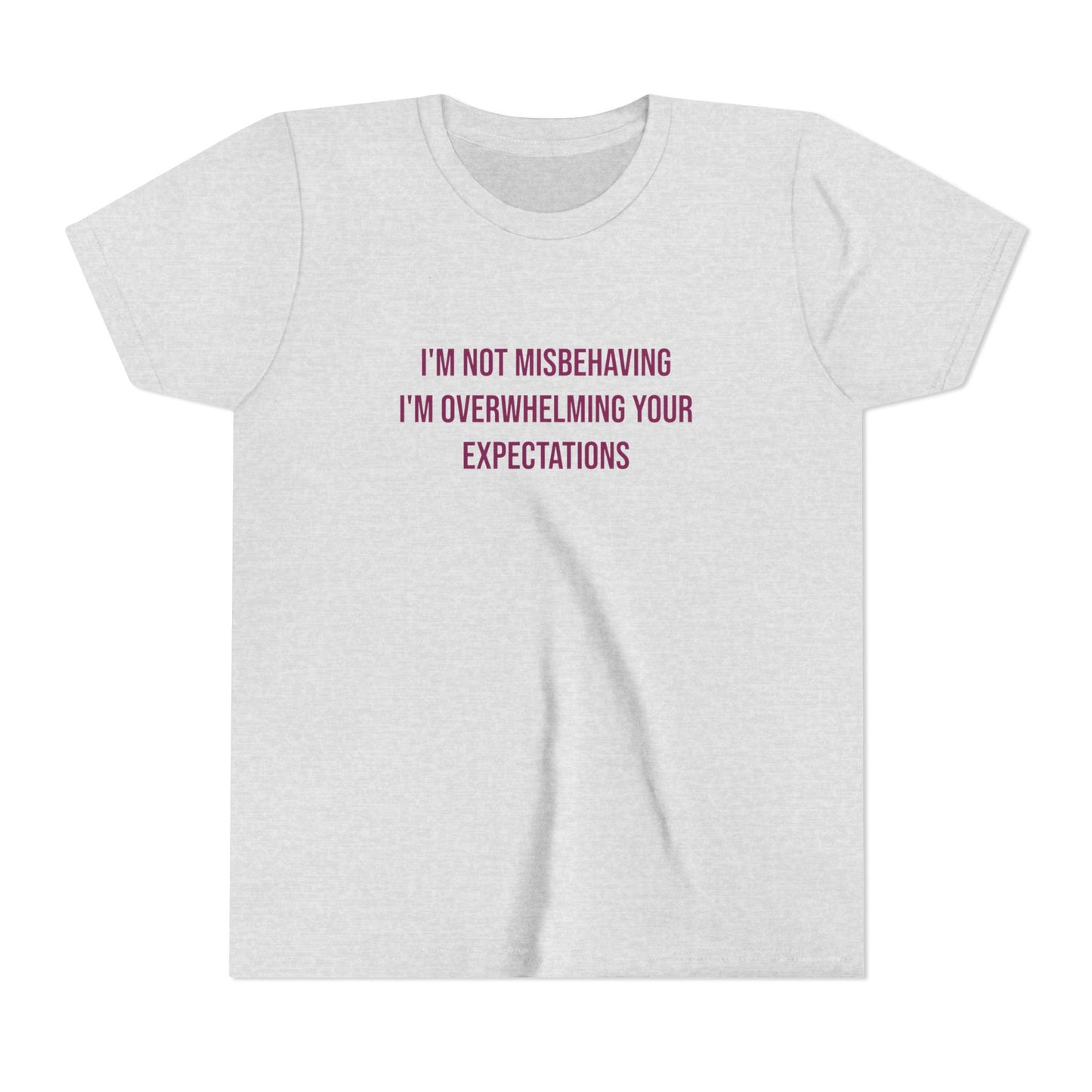 I'm Not Misbehaving" Neurodivergent Pride Youth Tee | Uplifted By Design