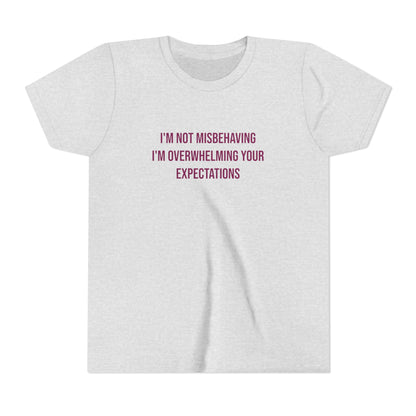 I'm Not Misbehaving" Neurodivergent Pride Youth Tee | Uplifted By Design