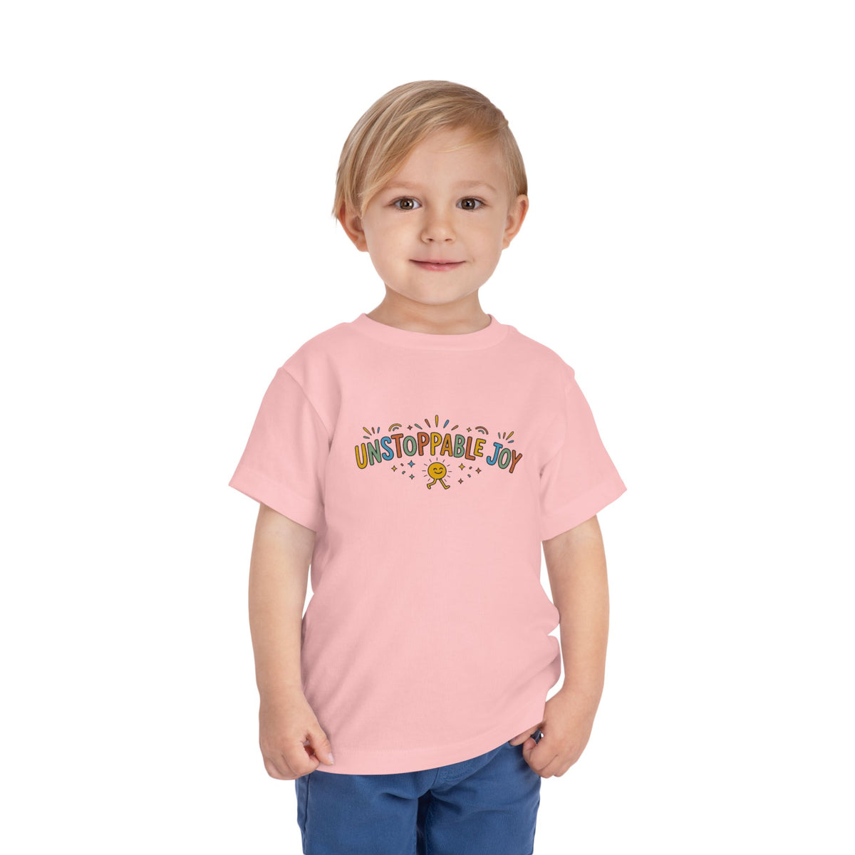 "Unstoppable Joy" Toddler Graphic Tee | Uplifted By Design™ Cerebral Palsy & Adaptive Movement Shirt