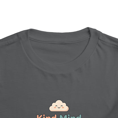 Kind Mind Brave Heart Toddler Shirt | Positive Affirmations Emotional Wellness Kids Tee