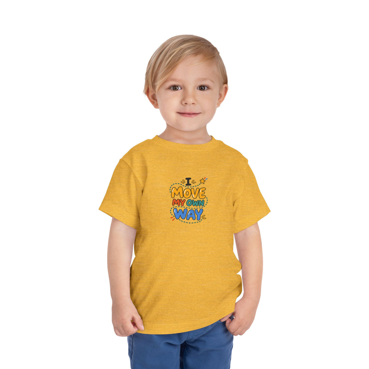 "I Move My Own Way" Toddler Graphic Tee | Uplifted By Design™ Adaptive Movement & Disability Pride Shirt