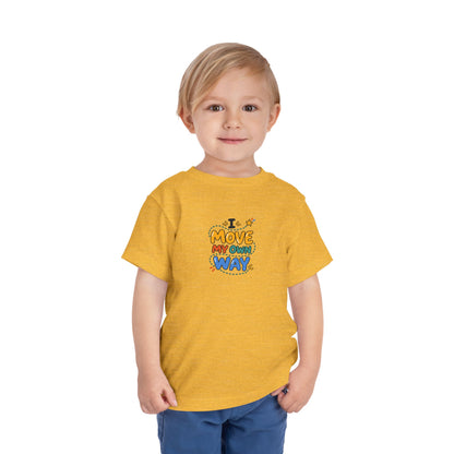 "I Move My Own Way" Toddler Graphic Tee | Uplifted By Design™ Adaptive Movement & Disability Pride Shirt