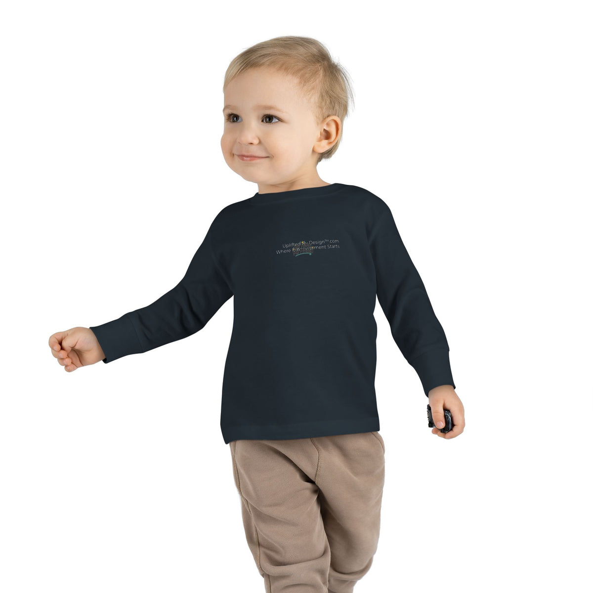 "My Mind, My Magic" Toddler Long Sleeve Tee — Sparkle Mind Wordmark | Uplifted By Design™ Autism Acceptance & Sensory Pride Shirt
